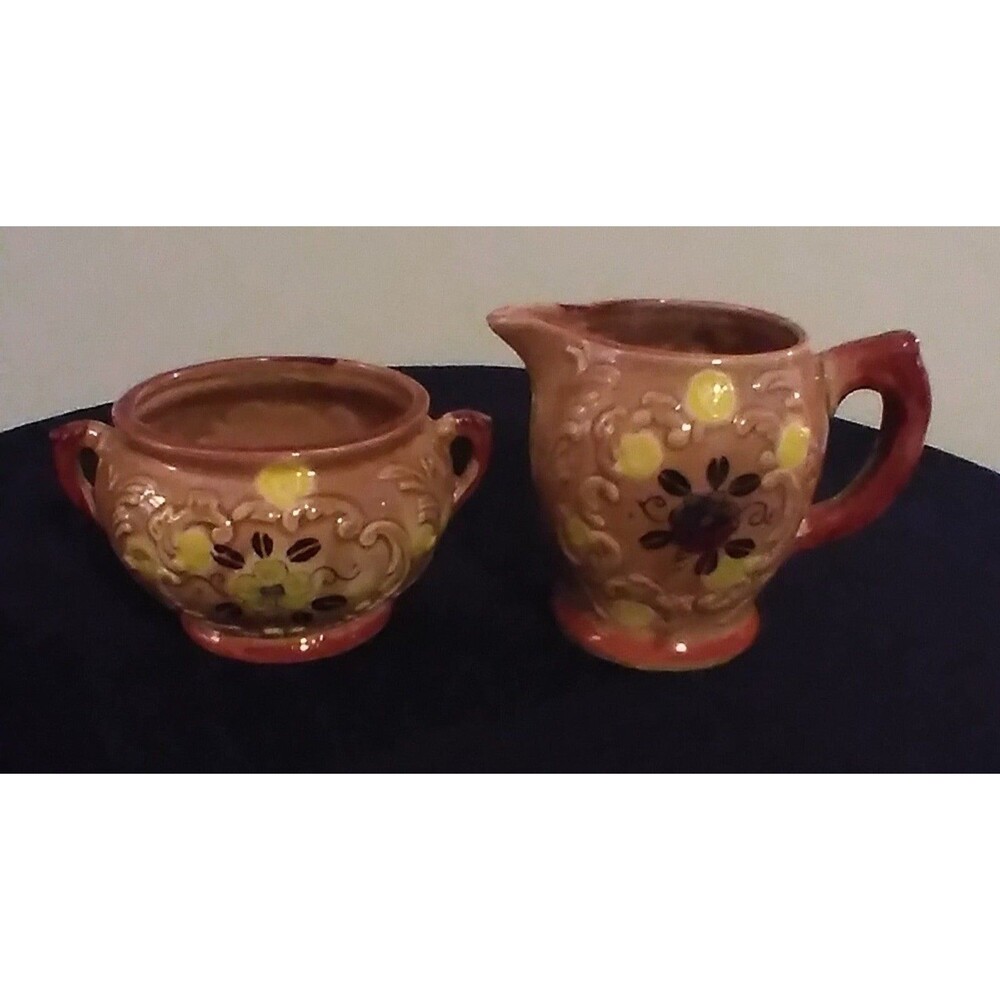 Vintage Sugar Bowl and Creamer Set Made in Japan